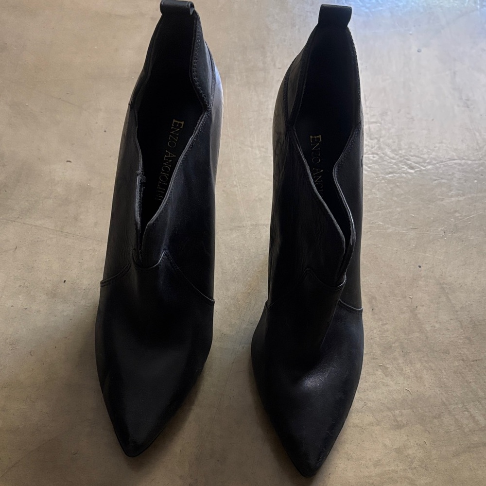 Enzo Angiolini Black Ankle Booties